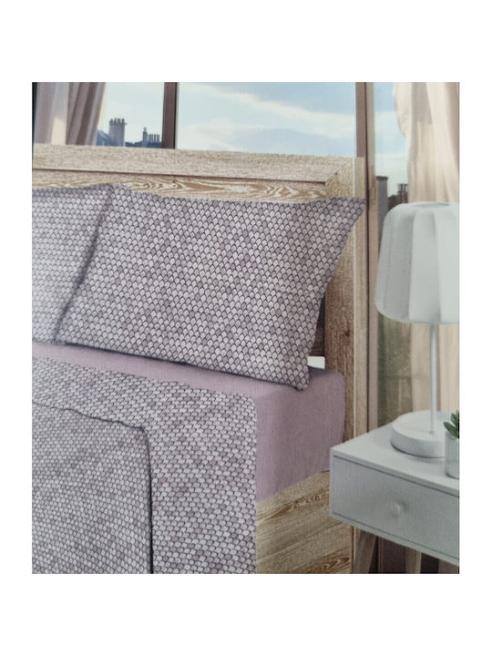 Homestyle Σεντόνι Ημίδιπλο με Λάστιχο 120x200+33εκ. Μπεζ