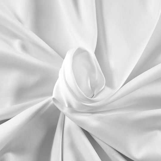Olia Home Σεντόνι Υπέρδιπλο 220x240εκ. Λευκό