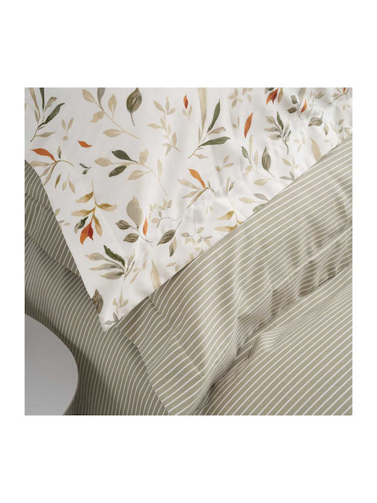 Vesta Home Valencia Bed Sheets Set Super King 240x270cm Olive 4 Pieces