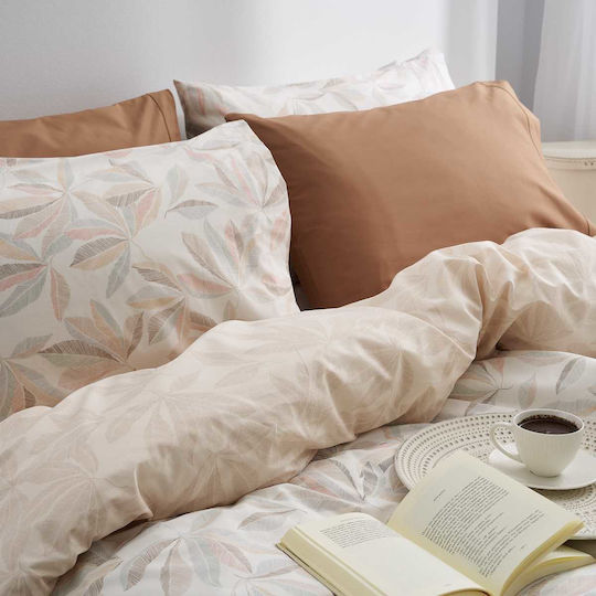 Vesta Home Anthia Σετ Σεντόνια Υπέρδιπλα 240x270εκ. Μπεζ (4τμχ)