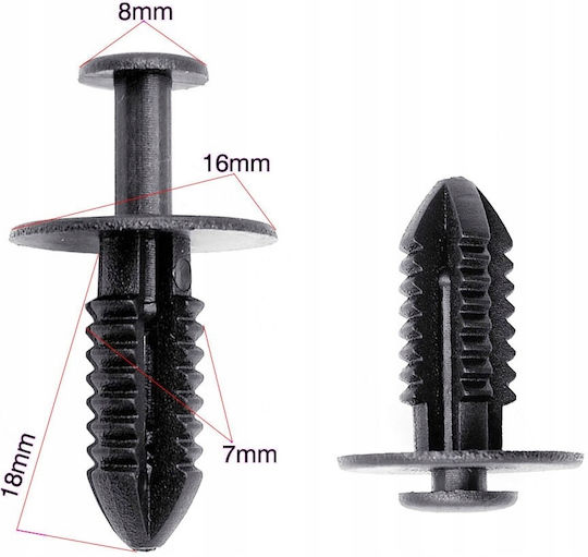 20x Wheel Arch Clip Mercedes W203 W210 W211