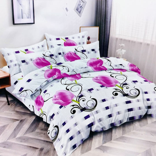 Olia Home Set Super dublu 4buc 220x240cm Multicolor