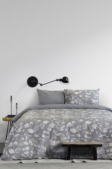Kocoon Bettwäsche-Set Einzel 160x270cm. Fueglio Fueglio Grey 3Stück