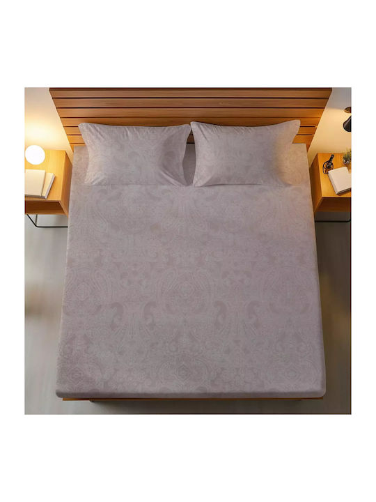 Family Enterprise Sheet Set with 2 Pillowcases King Size with Elastic 180x200+35cm. Embrime 3pcs
