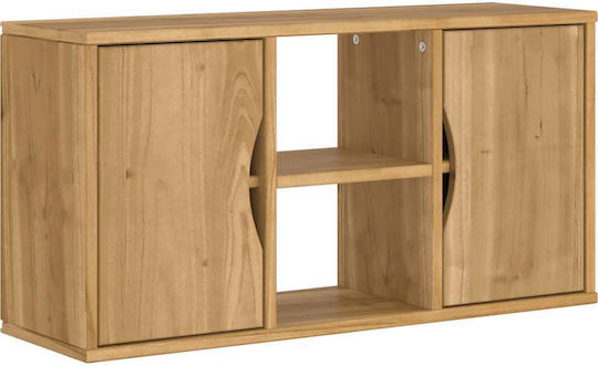 TV Stand Solid Pine Wood L79xW24xH40cm