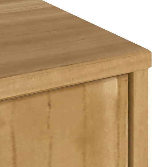 TV Stand Solid Pine Wood L79xW24xH40cm