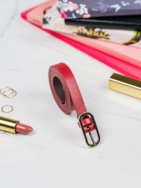 Leder Damen Gürtel Burgundisch
