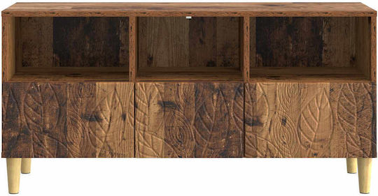 TV-Ständer Gebeiztes Massivholz M102xT34.5xH50cm