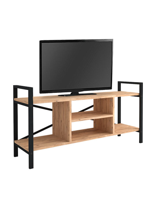Santana Metal & Wood Brown TV Stand L120xD35xH61cm
