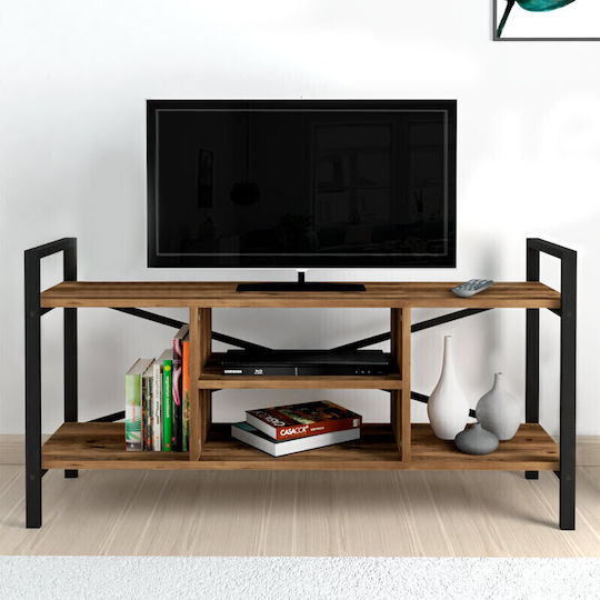 Santana Επιδαπέδιο Μαύρο - Καπνιστή Καρυδιά 120x35x61εκ. Santana Επιδαπέδιο Μαύρο - Καπνιστή Καρυδιά 120x35x61εκ.