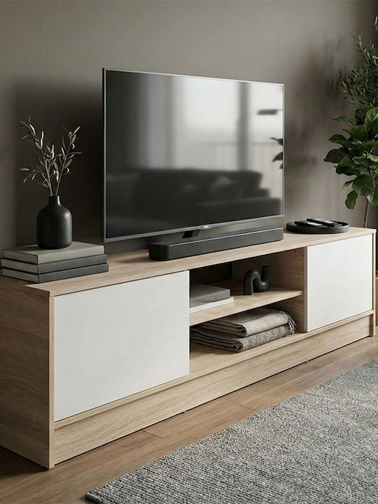 TV Stand Sasa White L150xD35xH41.5cm
