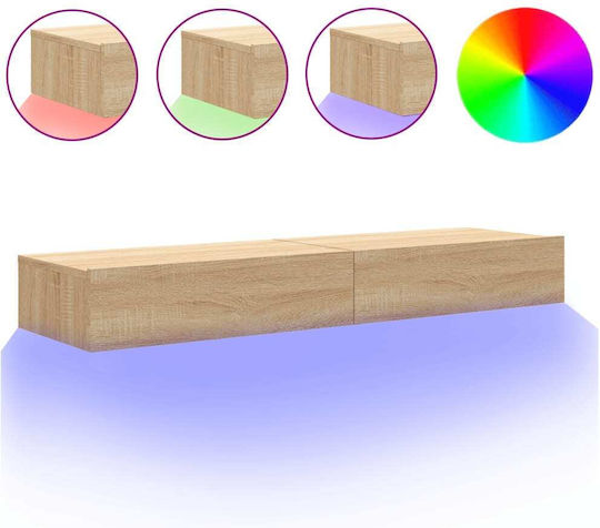 Έπιπλο TV Επιτοίχιο Sonoma Δρυς 60x35x15.5εκ. Έπιπλο TV Επιτοίχιο Sonoma Δρυς 60x35x15.5εκ.