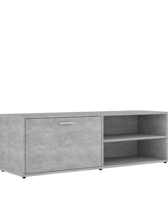 TV-Möbel Hölzernes Gray L120xB34xH37cm