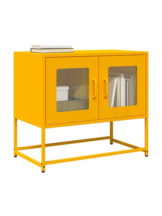 TV-Ständer Aus Metall Gelbe Senf Farbe M68xT39xH60.5cm