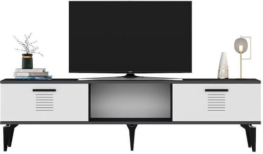 Έπιπλο TV Επιδαπέδιο Γκρι 150x30x45εκ. Έπιπλο TV Επιδαπέδιο Γκρι 150x30x45εκ.