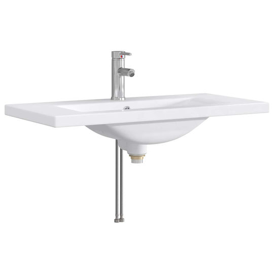 vidaXL Pangă Cu Lavoar M81xL40xÎ84.5cm Alb