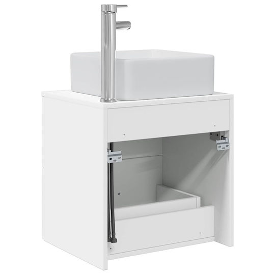 vidaXL Плот Без Мивка М53xД34.5xВ63cm Бял
