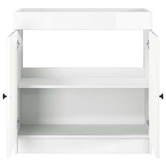 vidaXL Panglică Fără Lavoar M56xA37.5xÎ81cm Alb