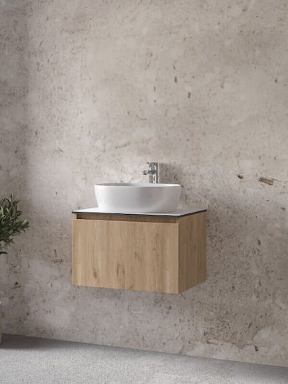Έπιπλο Royal Sevilla 60 Walnut 61x46x35cm Επικαθήμενο Νιπτήρα Βάση Νιπτήρας