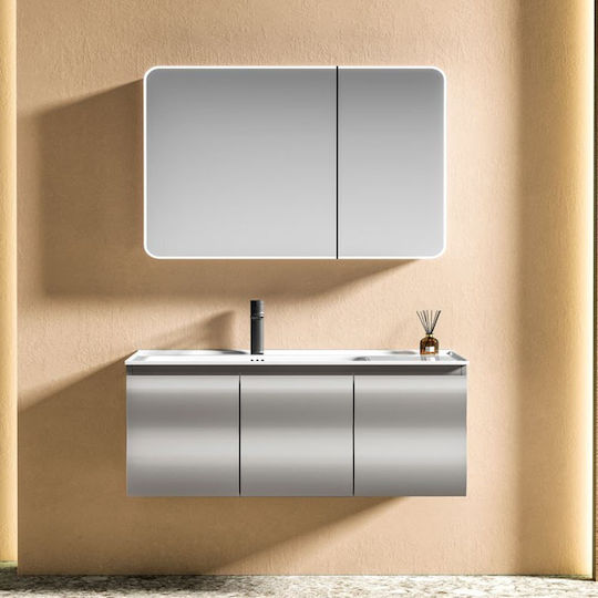 Σετ Μπανιου Hera 100cm Χρ.light Grey Πολυαιθυλενιο Hdpe High Density