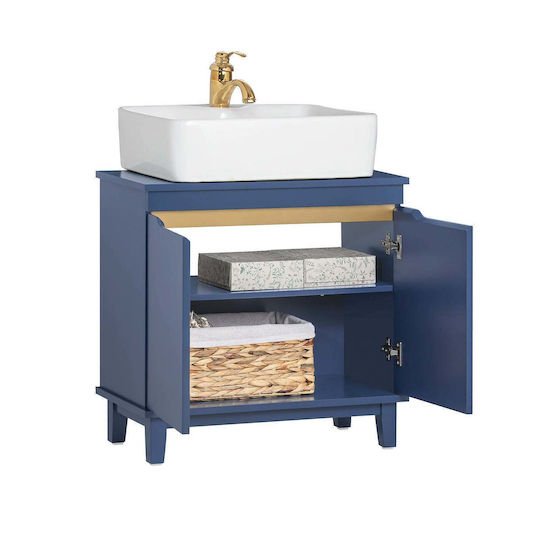 SoBuy Blat cu Lavoar L30xW30xH59cm Navy Blue