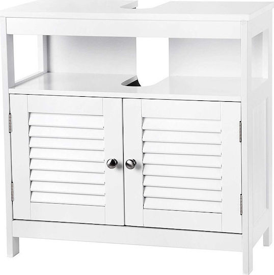 Songmics Πάγκος χωρίς Νιπτήρα Μ60xΒ30xΥ60cm Λευκός Songmics Πάγκος χωρίς Νιπτήρα Μ60xΒ30xΥ60cm Λευκός