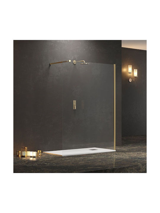 Karag Walkin 1 Partea fixă Duș 90x200cm Sticlă transparentă Oro