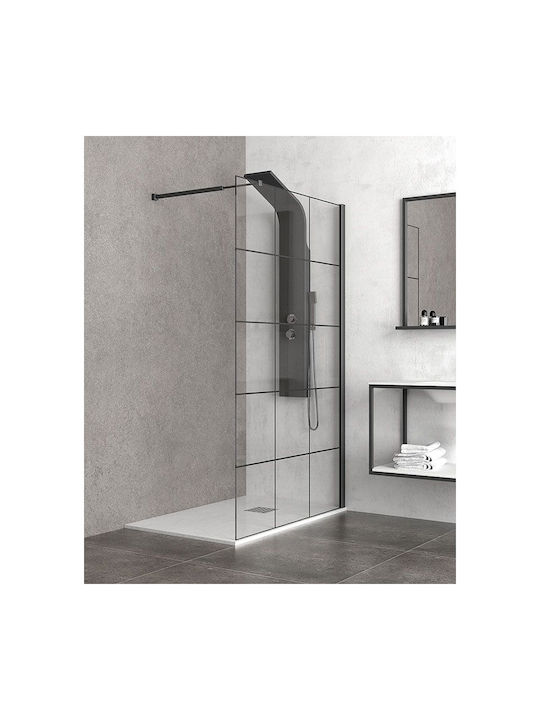Free People Fixed Side for Shower 80x200cm Nero
