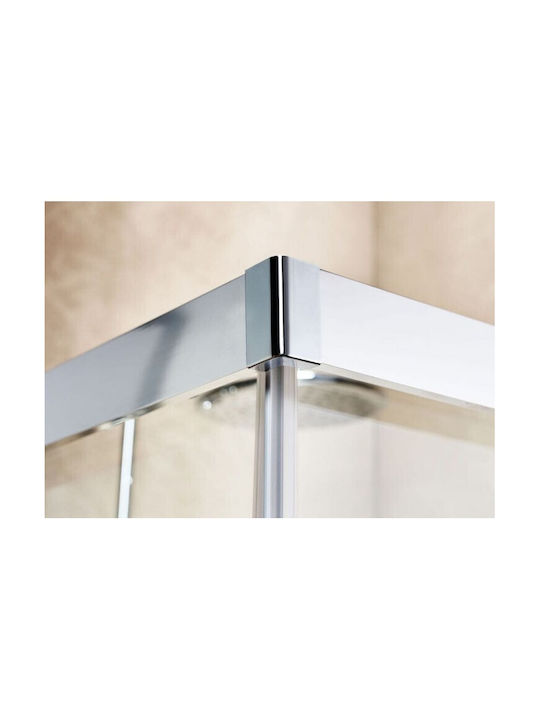 Tema Cabin for Shower with Sliding Door 100x100x180cm Clear Glass Chrome