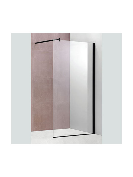 Crown Duschwand für Dusche 80x190cm Schwarz
