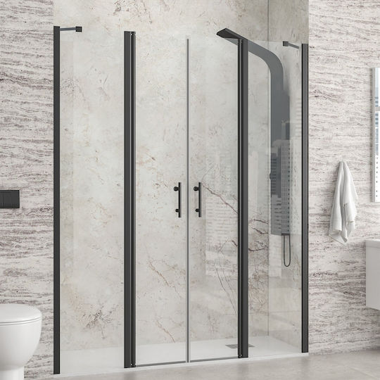 Karag Panex 700 Καμπίνα Ντουζιέρας με Ανοιγόμενη Πόρτα 130x200cm Mat Black 5206836662619 Karag Panex 700 Καμπίνα Ντουζιέρας με Ανοιγόμενη Πόρτα 130x200cm Mat Black 5206836662619
