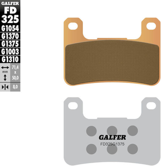 Τακάκια Μοτοσυκλέτας Εμπρός Galfer Sintered Racing Compound Fd325g1375r