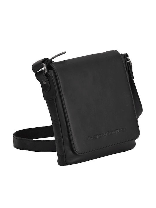 Leather Men's Shoulder / Crossbody Bag Black
