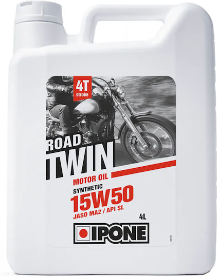 Ipone Road Twin Sintetic Ulei de motocicletă pentru motoare în patru timpi 15W-40 4lt