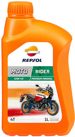 Repsol Moto Rider 4T 10W-40 Λάδι Μοτοσυκλέτας για Τετράχρονους Κινητήρες 1lt