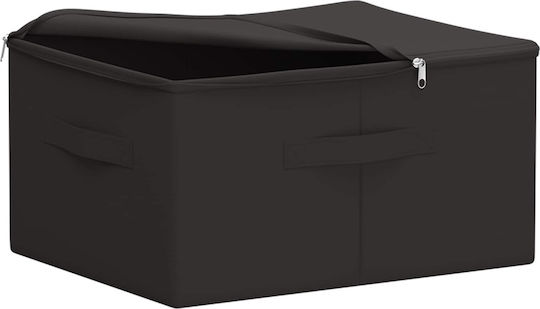 vidaXL Текстилна Кутия За Съхранение На Дрехи В Сив Цвят 43x34x23cm