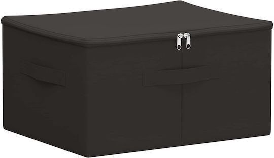 vidaXL Текстилна Кутия За Съхранение На Дрехи В Сив Цвят 43x34x23cm