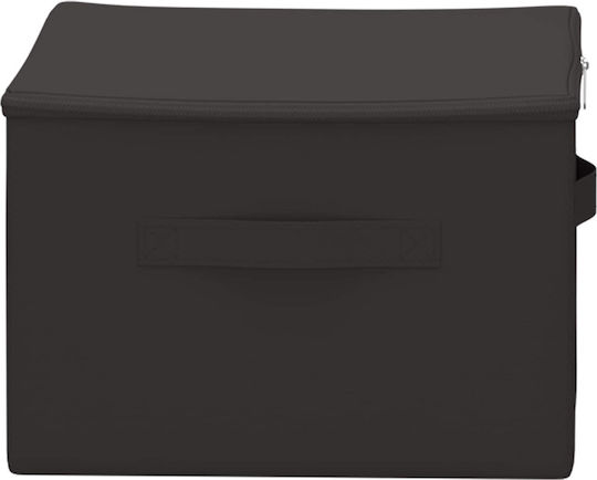 vidaXL Текстилна Кутия За Съхранение На Дрехи В Сив Цвят 43x34x23cm