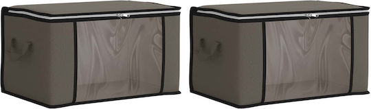vidaXL Clothes Storage Box 50x30x25cm 2 Pieces