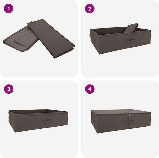 vidaXL Fabric Clothes Storage Box in Gray Color 70x40x18cm 6 Pieces