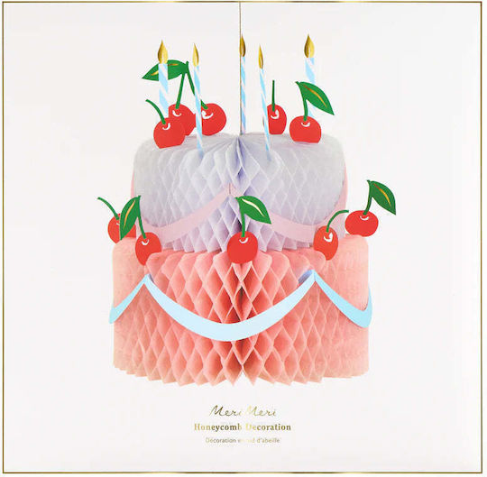 Large Decorative Party Honeycomb Birthday Cake 34 Cm Meri Meri