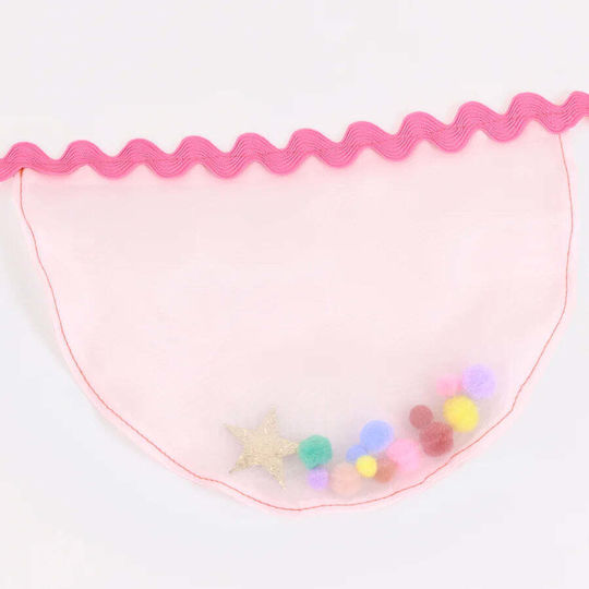 Γιρλάντα Πάρτυ Ροζ Οργάντζα Pom Pom 3.5 M Meri Meri