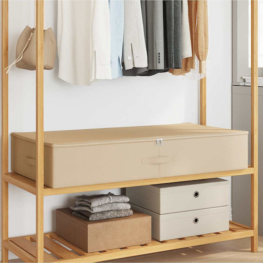 vidaXL Fabric Clothes Storage Box in Beige Colour 90x48x15cm 2 Pieces