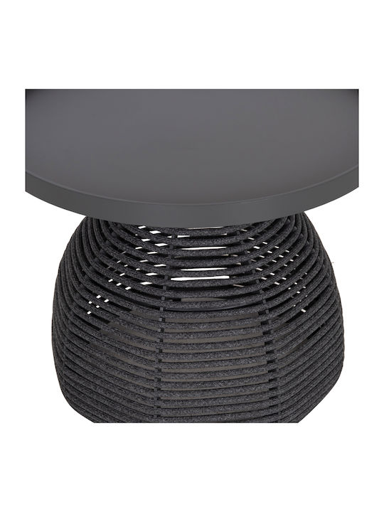 Round Side Coffee Table Driscoll Aluminum Grey W55xD55xH45cm