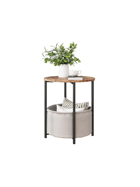 Rundes Beistelltisch aus Holz Mehrfarbig M40xT40cm