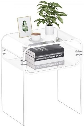 Beistelltisch B30xT40xH50cm Transparent Beistelltisch B30xT40xH50cm Transparent