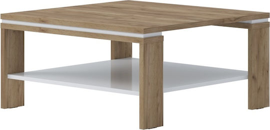 Κεντρικό Τραπεζάκι Stendal Tobacco Oak / Cristal White Hg
