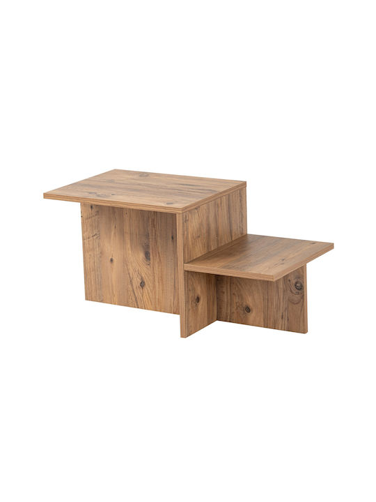 Rectangular Central Coffee Table Harmony Wooden Pine M80xL40xH40cm