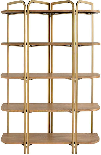Βιβλιοθήκη Lume Καφέ 121.5x40x179εκ. D8922 Βιβλιοθήκη Lume Καφέ 121.5x40x179εκ. D8922
