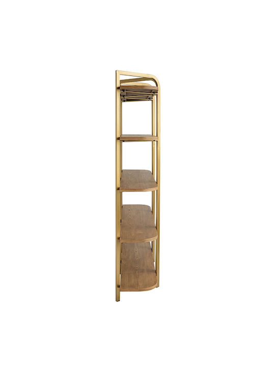 Bookcase Lume Brown 121.5x40x179cm